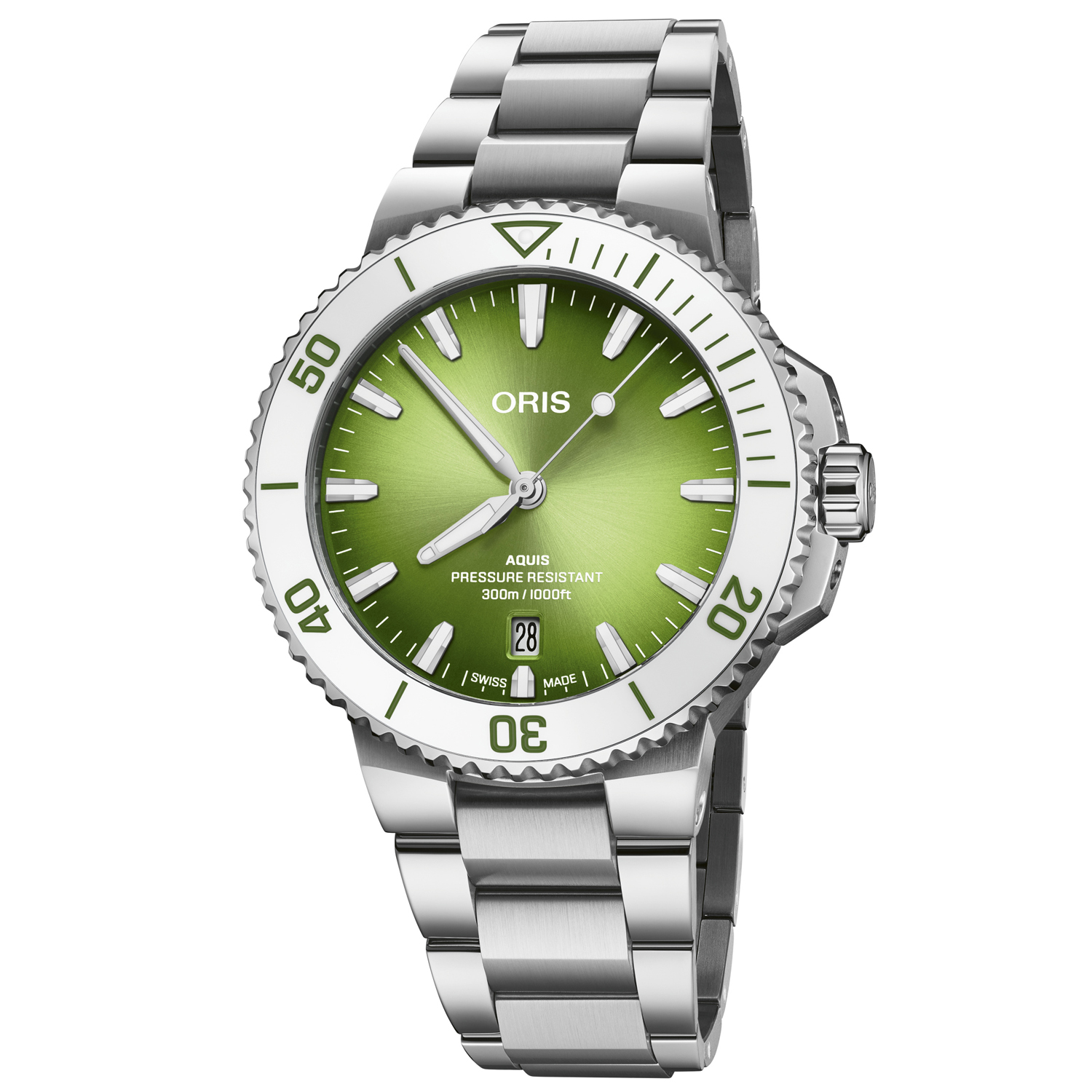 Oris Aquis Date Watermelon 733 7787 4137 0782204PEB Watch