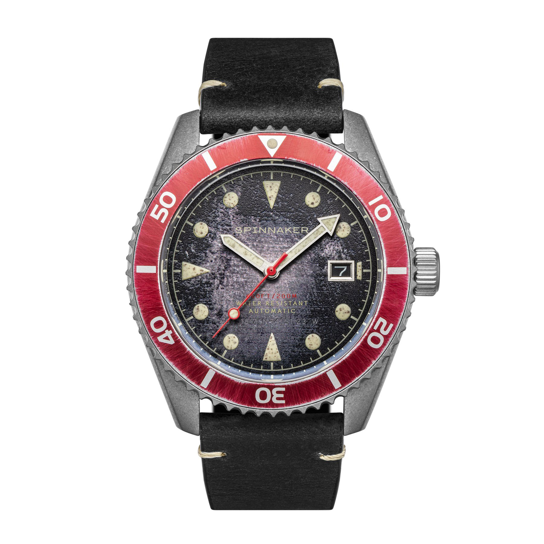 Orologio Spinnaker Wreck Distressed Black