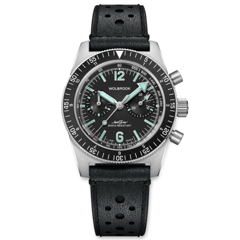 WOLBROOK - OROLOGIO CRONOGRAFO FETFLYER AUTOMATICO QUADRANTE NERO