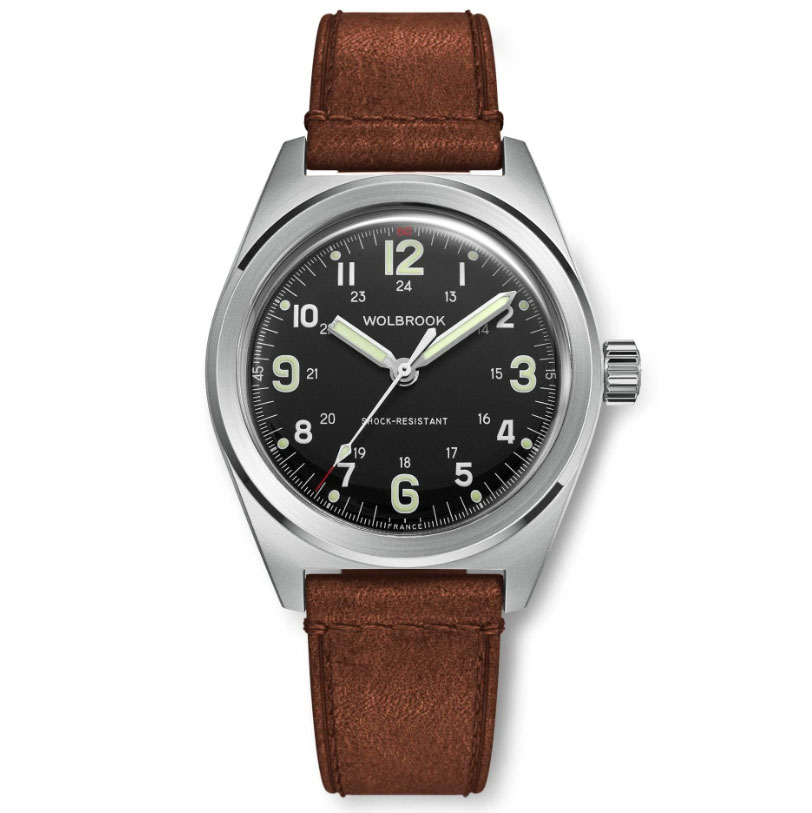 WOLBROOK - OUTRIDER AUTOMATIC FIELD WATCH 23-OA-012-LR4-BRN