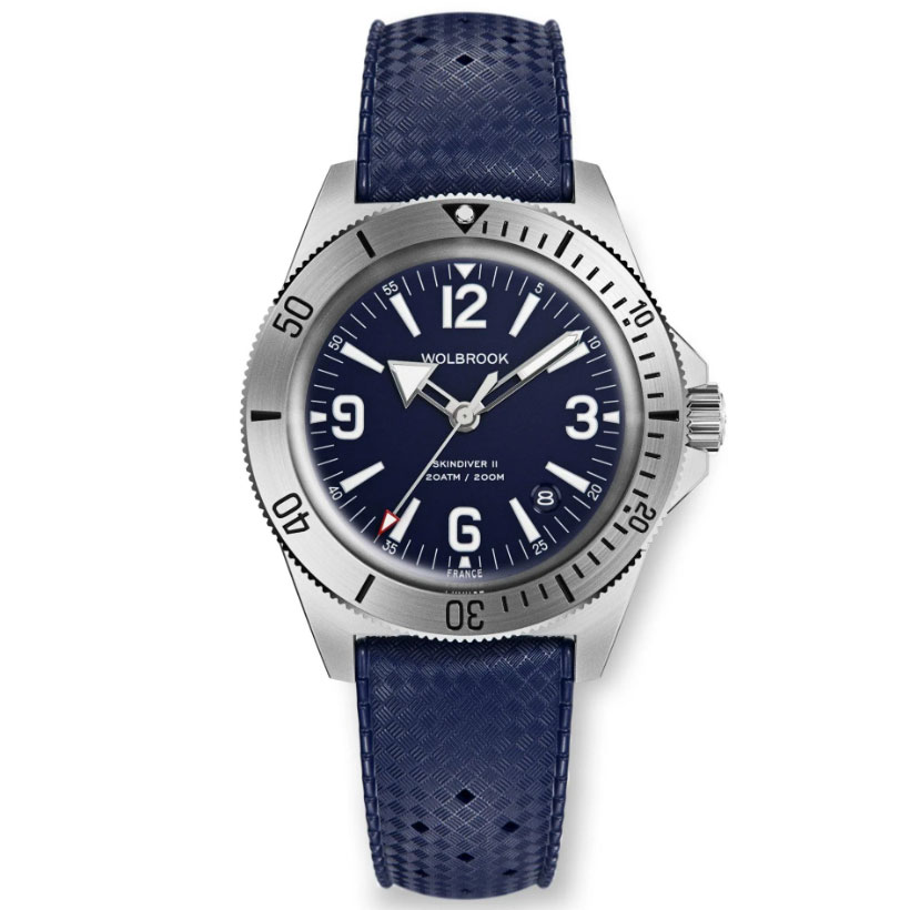 WOLBROOK - SKINDIVER II AUTOMATIC DIVE BLUE WATCH