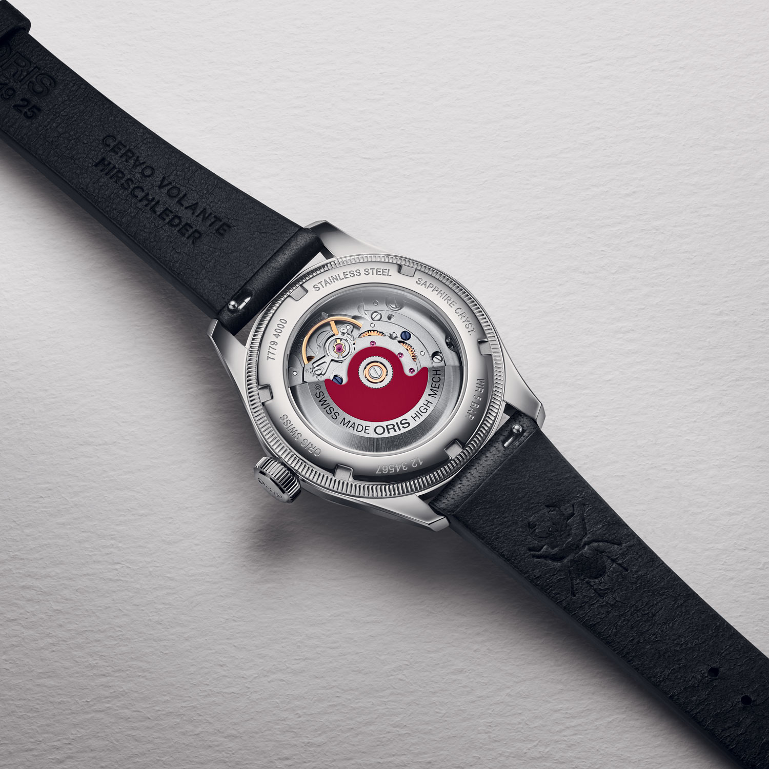 oris orologio Big Crown Pointer Date Bullseye dettaglio 4